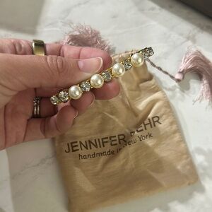 Jennifer Behr Pearl and Crystal Hair Clip